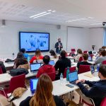 Sereva's Manager, Àngel Cercós, giving a speech to EAE Business School's students.